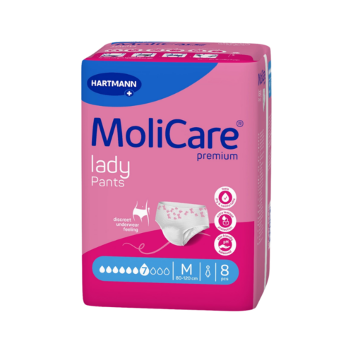 Inkontinenčné naťahovacie nohavičky MoliCare Premium lady pants 7 kvapiek, 8 ks, veľkosť M