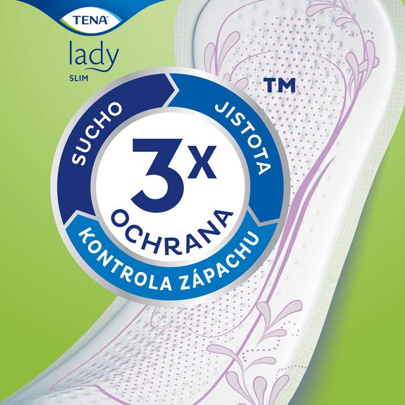 TENA Lady Slim Mini Plus inkontinenčné vložky 1x16 ks – Obrázok 4