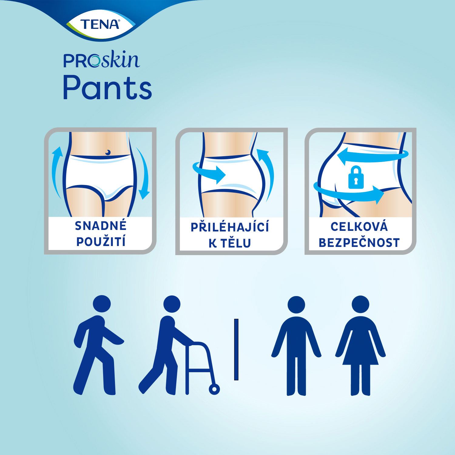 TENA Pants Normal L naťahovacie inkontinenčné nohavičky 1x10 ks – Obrázok 4