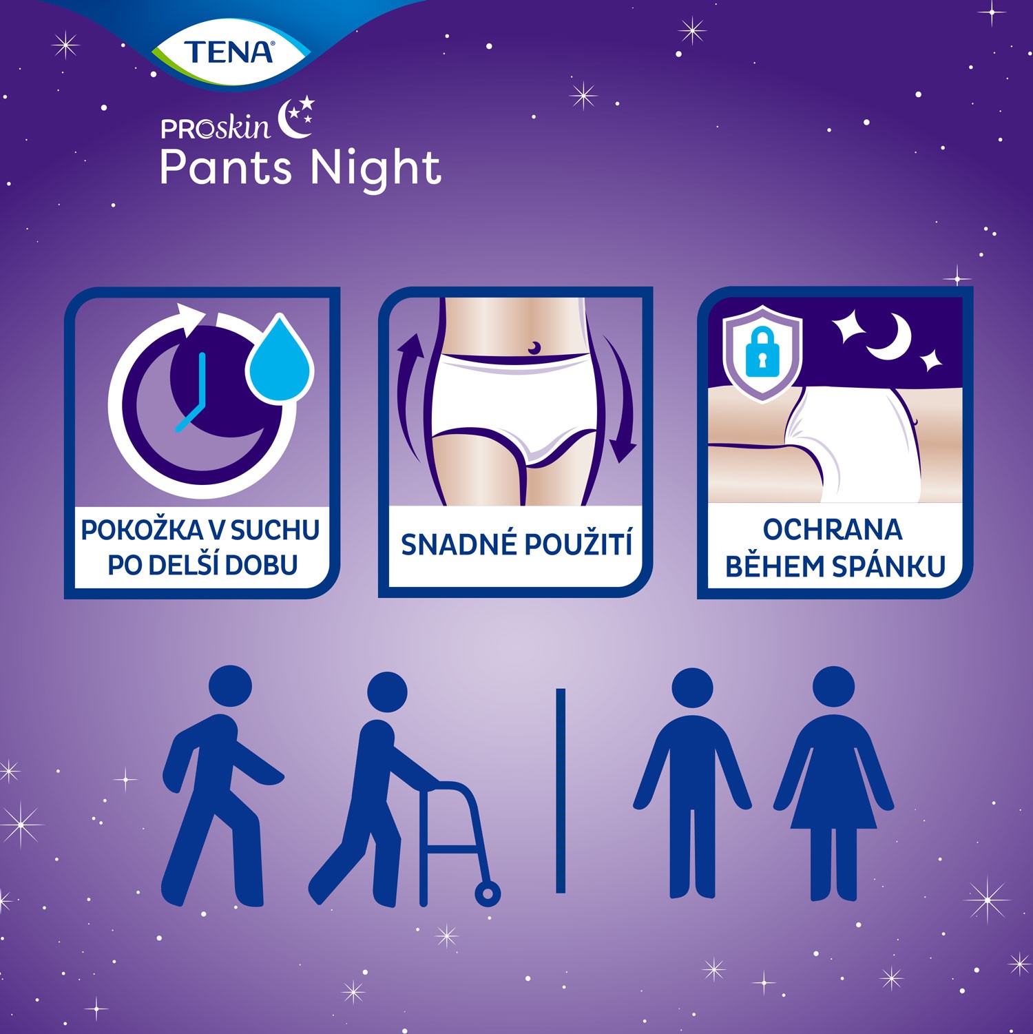 TENA Pants Night Super L naťahovacie inkontinenčné nohavičky na noc 1x10 ks – Obrázok 6