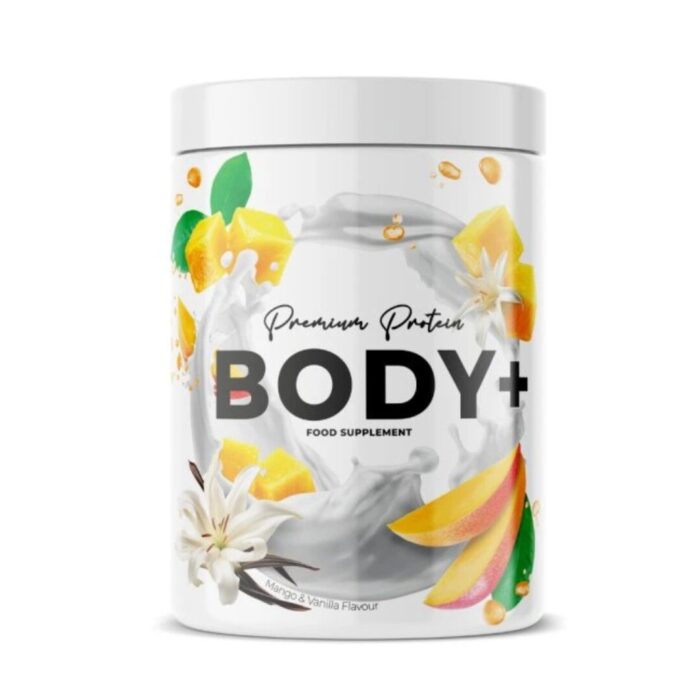 Protein BODY +, príchuť mango a vanilka, 500g