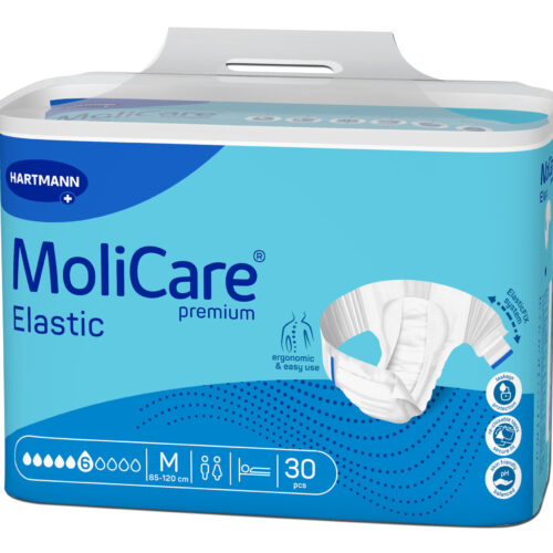Plienkové nohavičky zalepovacie MoliCare Premium Elastic 6 kvapiek M, 30ks