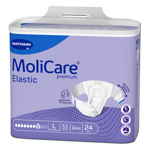 Plienkové nohavičky zalepovacie MoliCare Premium Elastic 8 kvapiek L, 24ks
