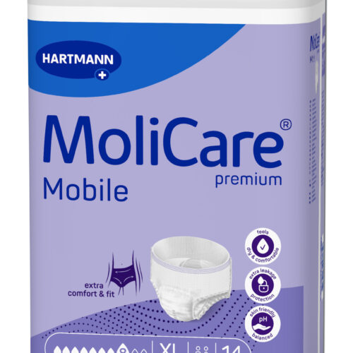 Plienkové nohavičky naťahovacie Molicare Premium Mobile 8 kvapiek XL, 14 ks