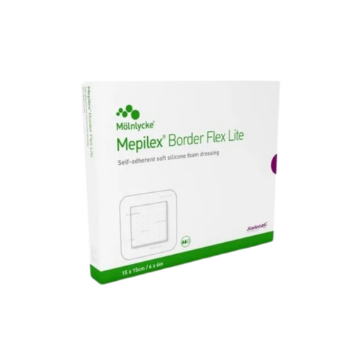 Mepilex Border Flex 15x15 cm samolepivé krytie z mäkkého penového silikónu 1x5 ks