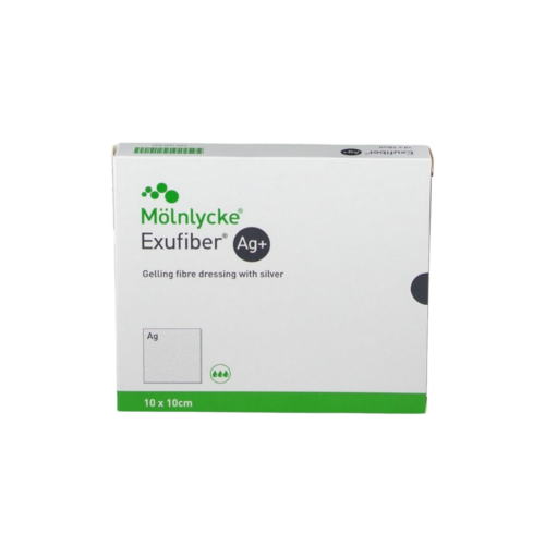 Exufiber 10x10 cm krytie na rany hydrovláknité 1x10 ks