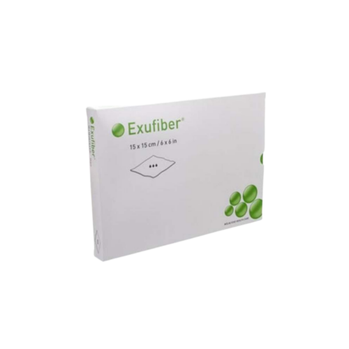 Exufiber 15x15 cm krytie na rany hydrovláknité 1x10 ks