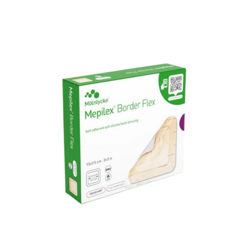 Mepilex Border Flex 7,5x7,5 cm samolepivé krytie z mäkkého penového silikónu 1x5 ks