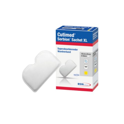 Cutimed Sorbion Sachet XL krytie na rany hydroaktívne, 45 x 25 cm, 1x10 ks