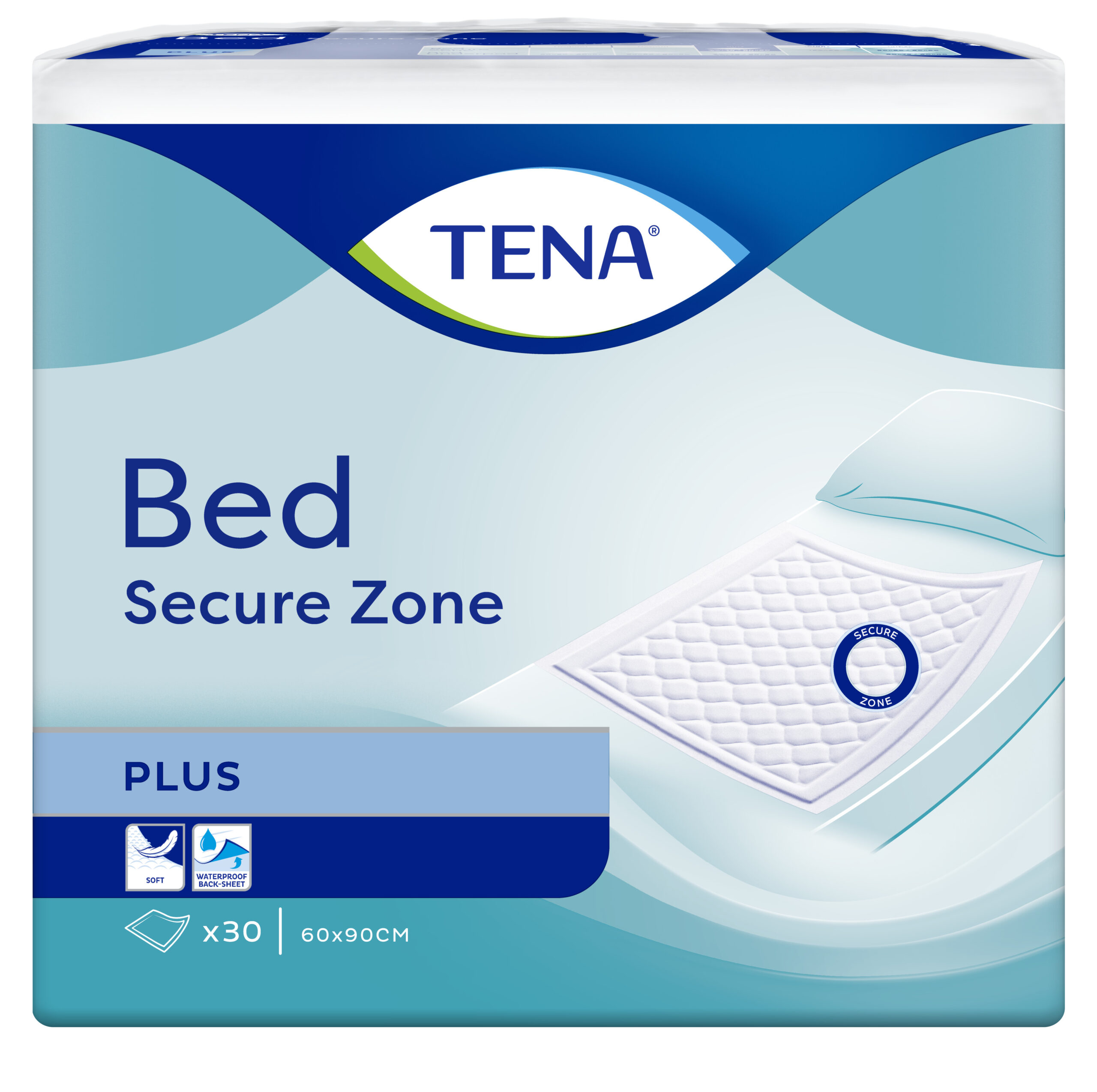 TENA Bed Secure Zone absorpčné podložky, 60x90cm, 1x30 ks
